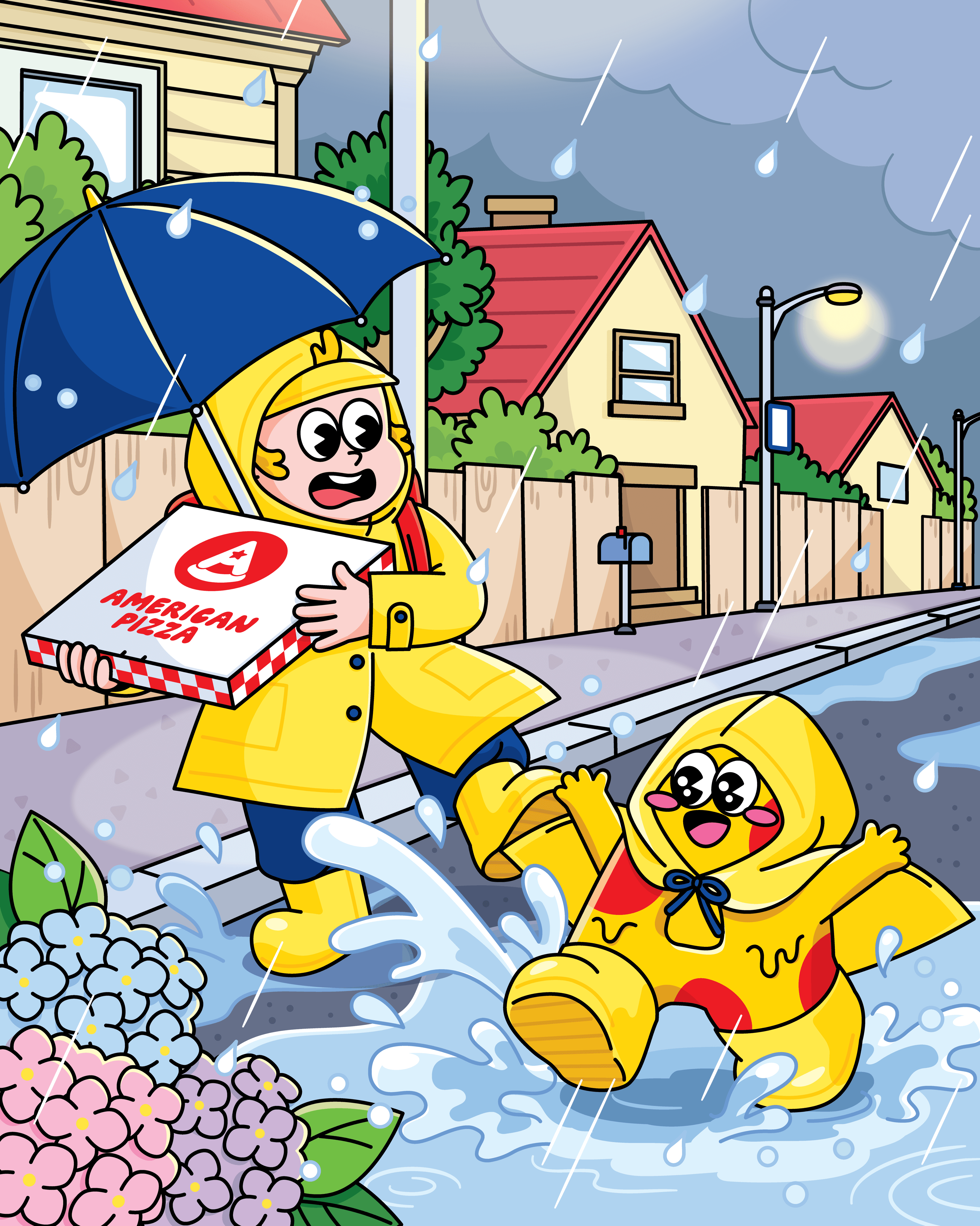 ☔ 비가 와도, 웃음은 멈추지 않는 7월 🍕💛